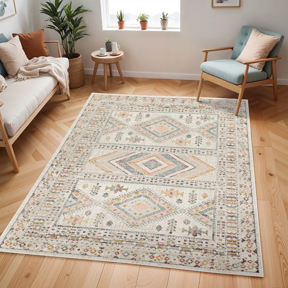 Evelyn Vintage Oriental Boho Brick Rug