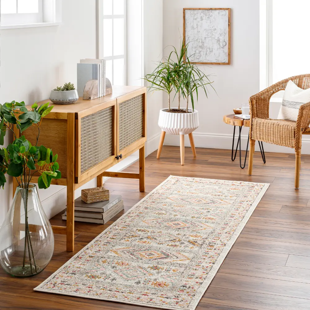 Evelyn Vintage Oriental Boho Brick Rug - Image 4