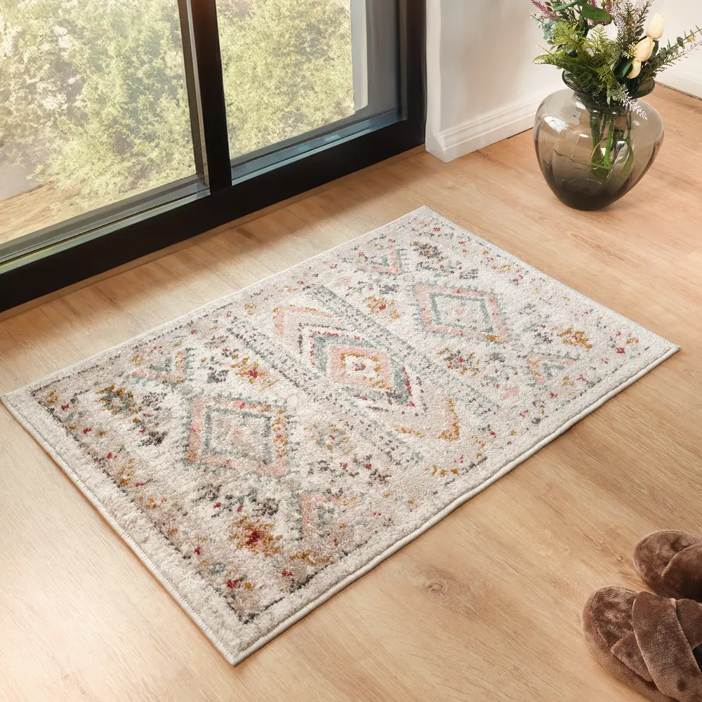 Evelyn Vintage Oriental Boho Brick Rug - Image 6