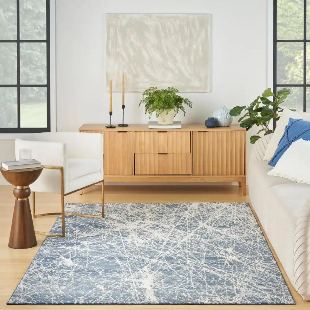 Exhale EXL02 Navy Ivory Rug - Image 2