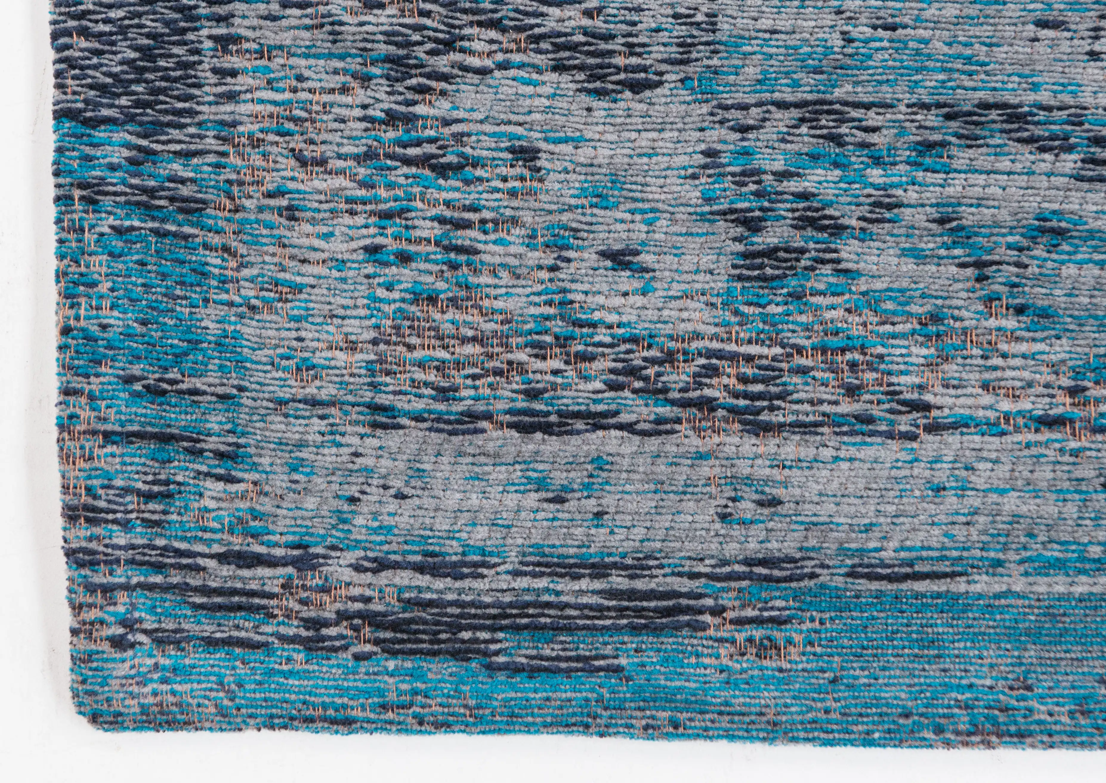 Fading World 8255 Grey Turquoise Washable Rug - Image 3