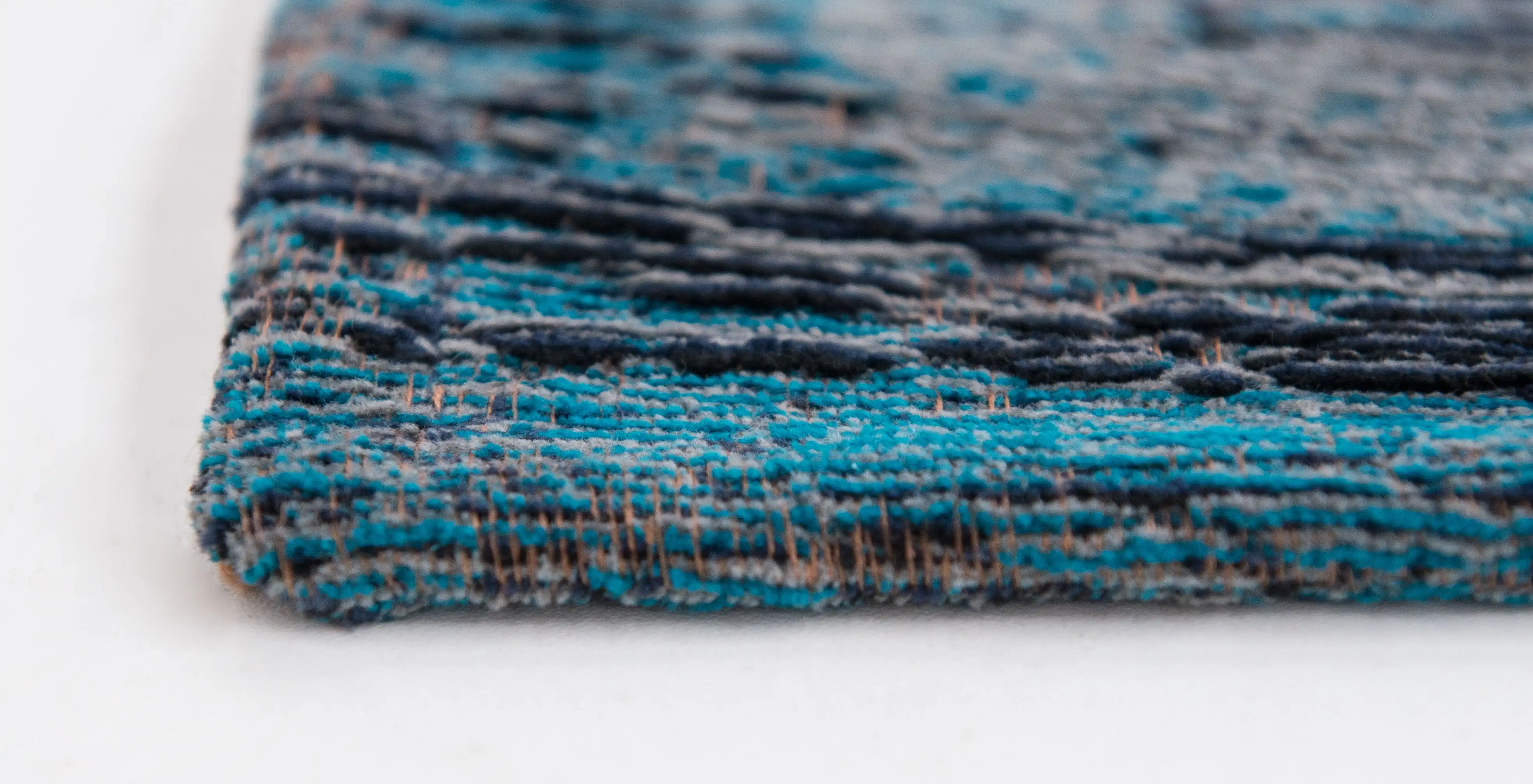 Fading World 8255 Grey Turquoise Washable Rug - Image 6