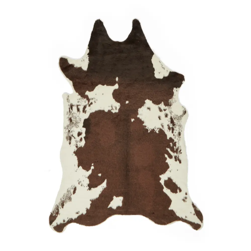 Faux Fur Cow Brown/White - Image 3