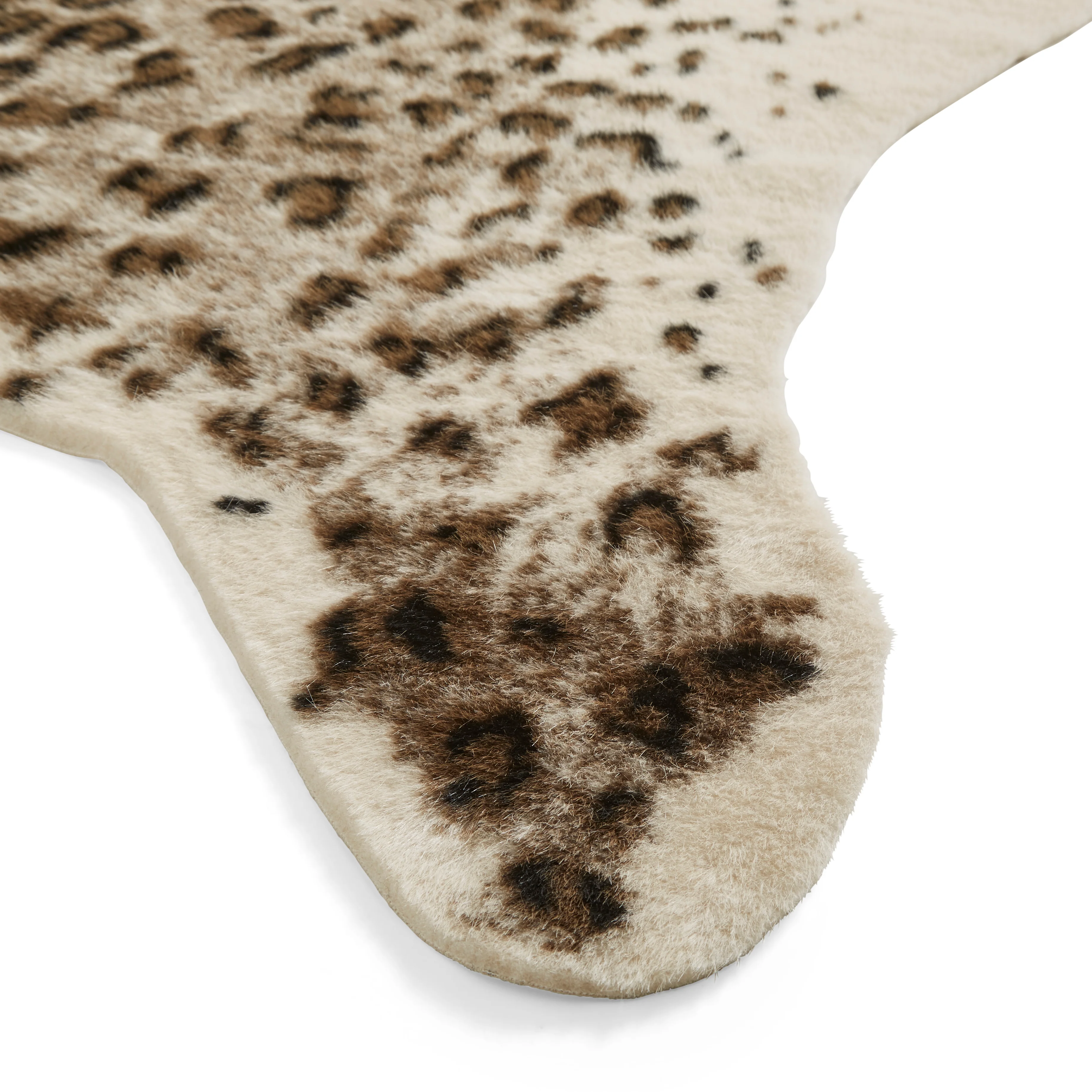 Faux Fur Leopard Brown/White - Image 5