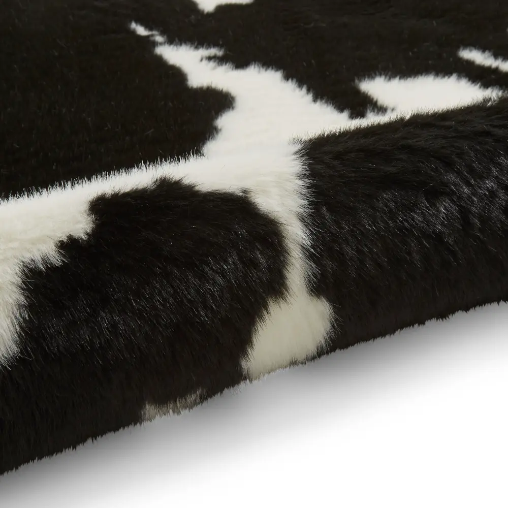 Faux Print Cow Black/White - Image 8