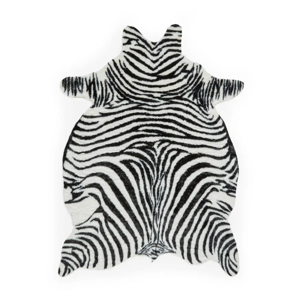 Faux Print Zebra Black/White - Image 7
