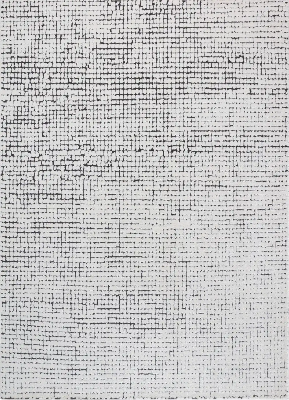 Amandine Scandi Modern High Pile Ivory/Black Rug - Image 6
