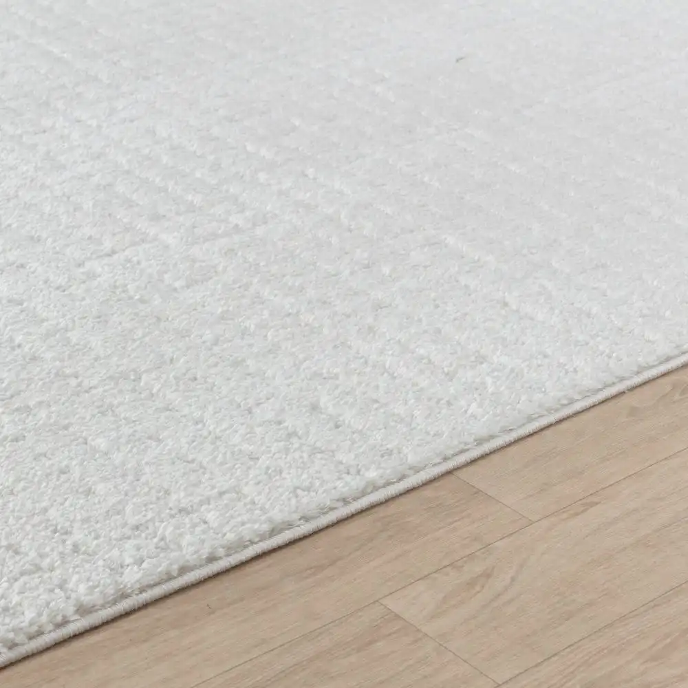Amandine Scandi Modern High Pile Ivory/Off-White Rug - Image 3