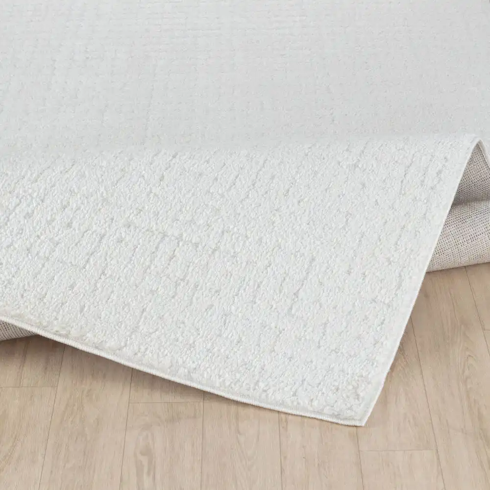 Amandine Scandi Modern High Pile Ivory/Off-White Rug - Image 6