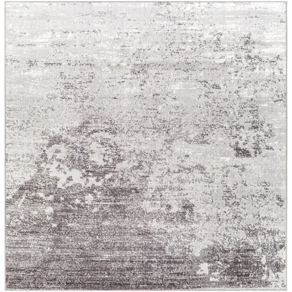 Fiona Abstract Modern Marble Silver Grey Rug - Image 14