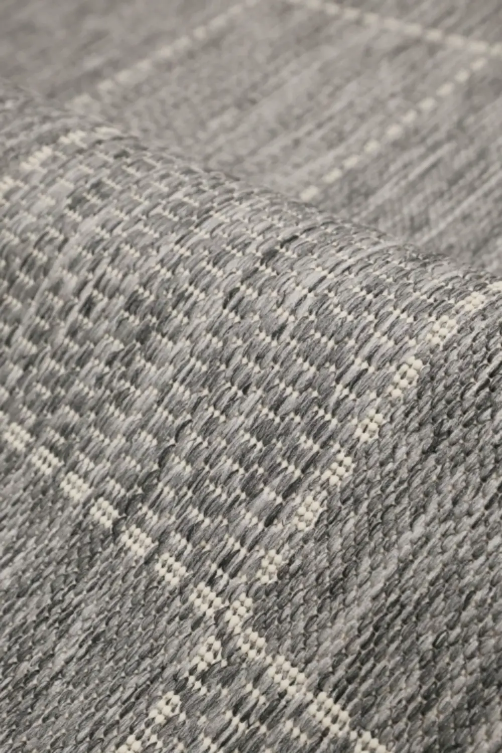 FLATWEAVE GEL CHECK STEEL GREY - Image 3