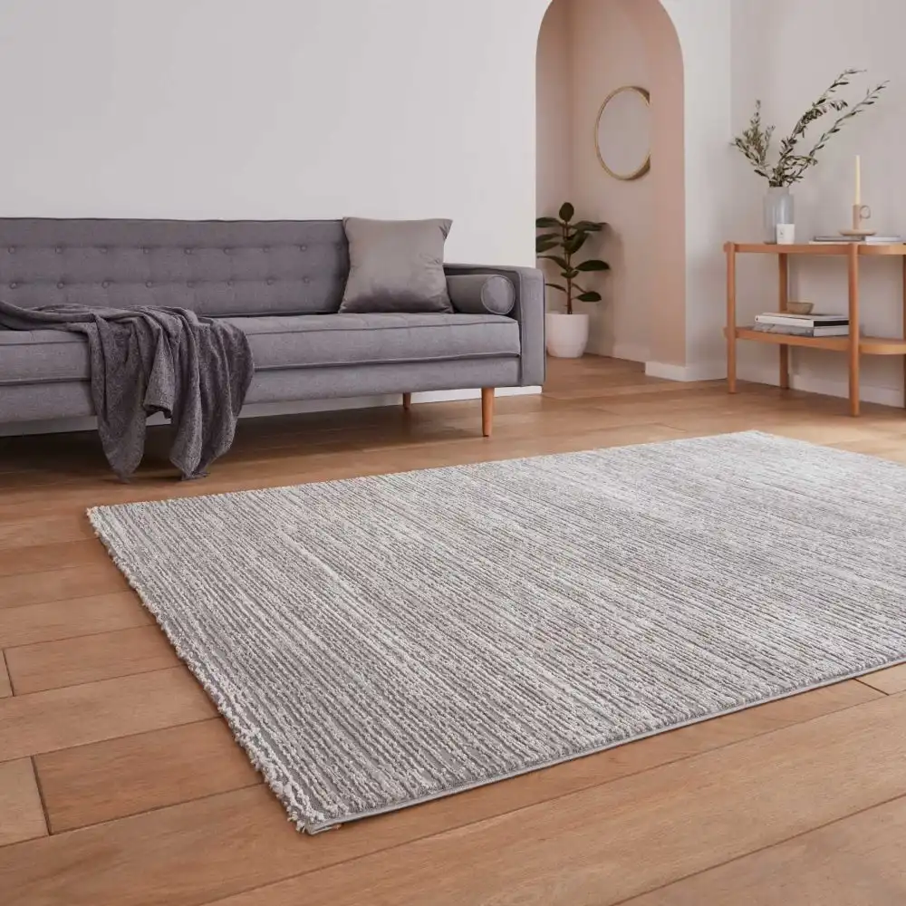 Flores Washable by Think 1930 Grey Rug - Image 2