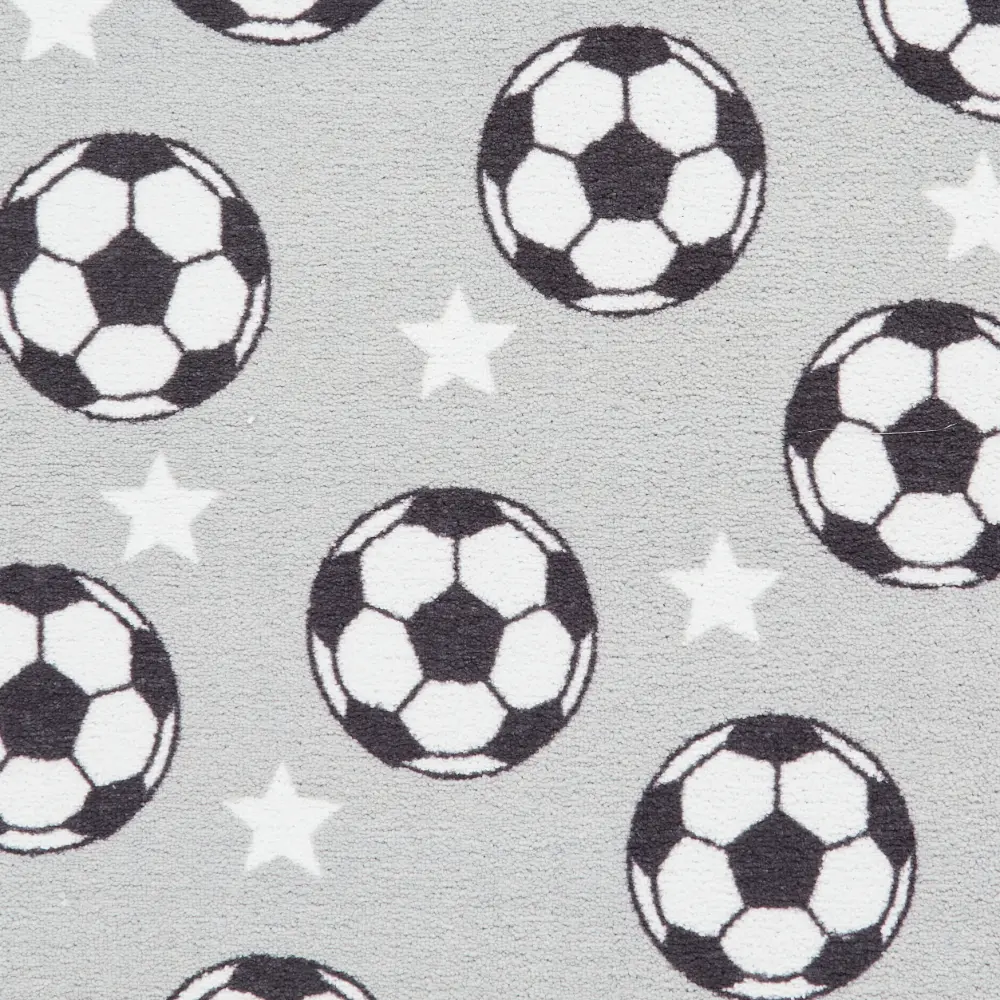 Catherine Lansfield Football Stars Grey - Washable - Image 2