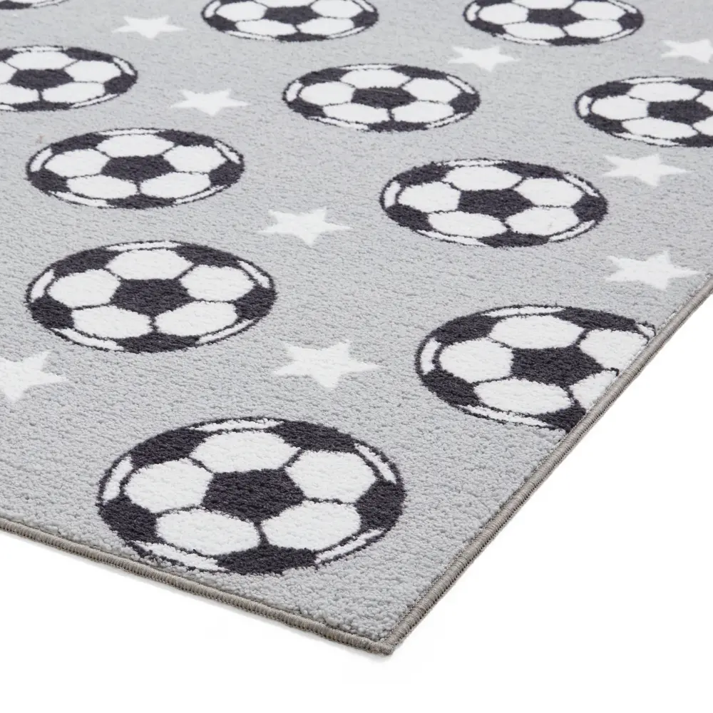 Catherine Lansfield Football Stars Grey - Washable - Image 3