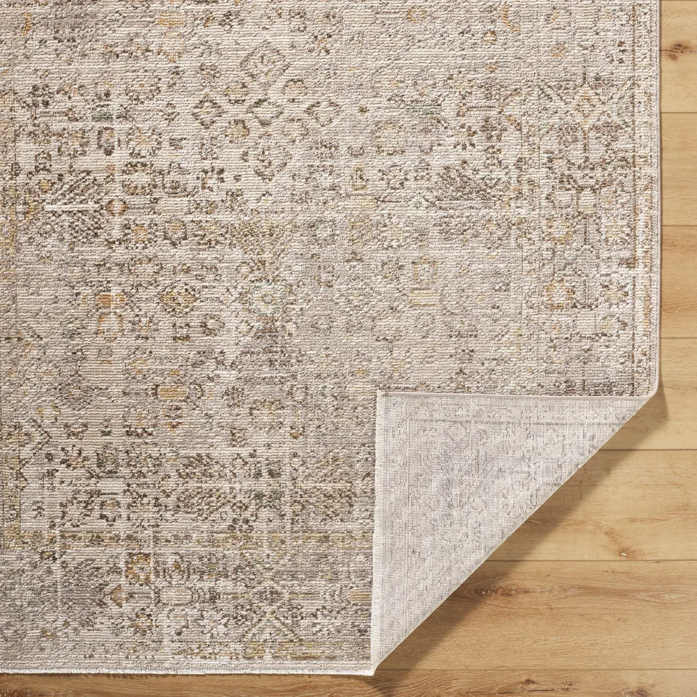Myrtle Avenue I Galey Alix X Livabliss Vintage Oriental Boho Taupe/Cream Rug - Image 4