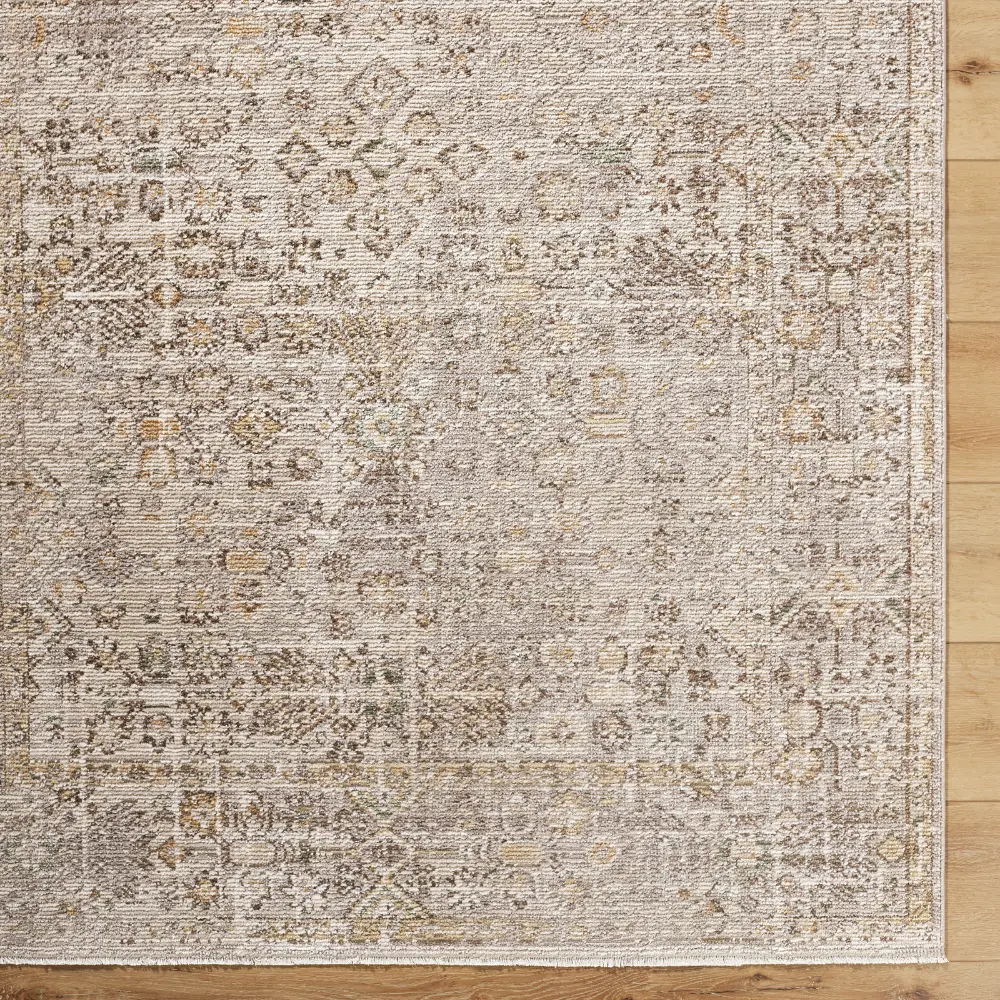 Myrtle Avenue I Galey Alix X Livabliss Vintage Oriental Boho Taupe/Cream Rug - Image 6