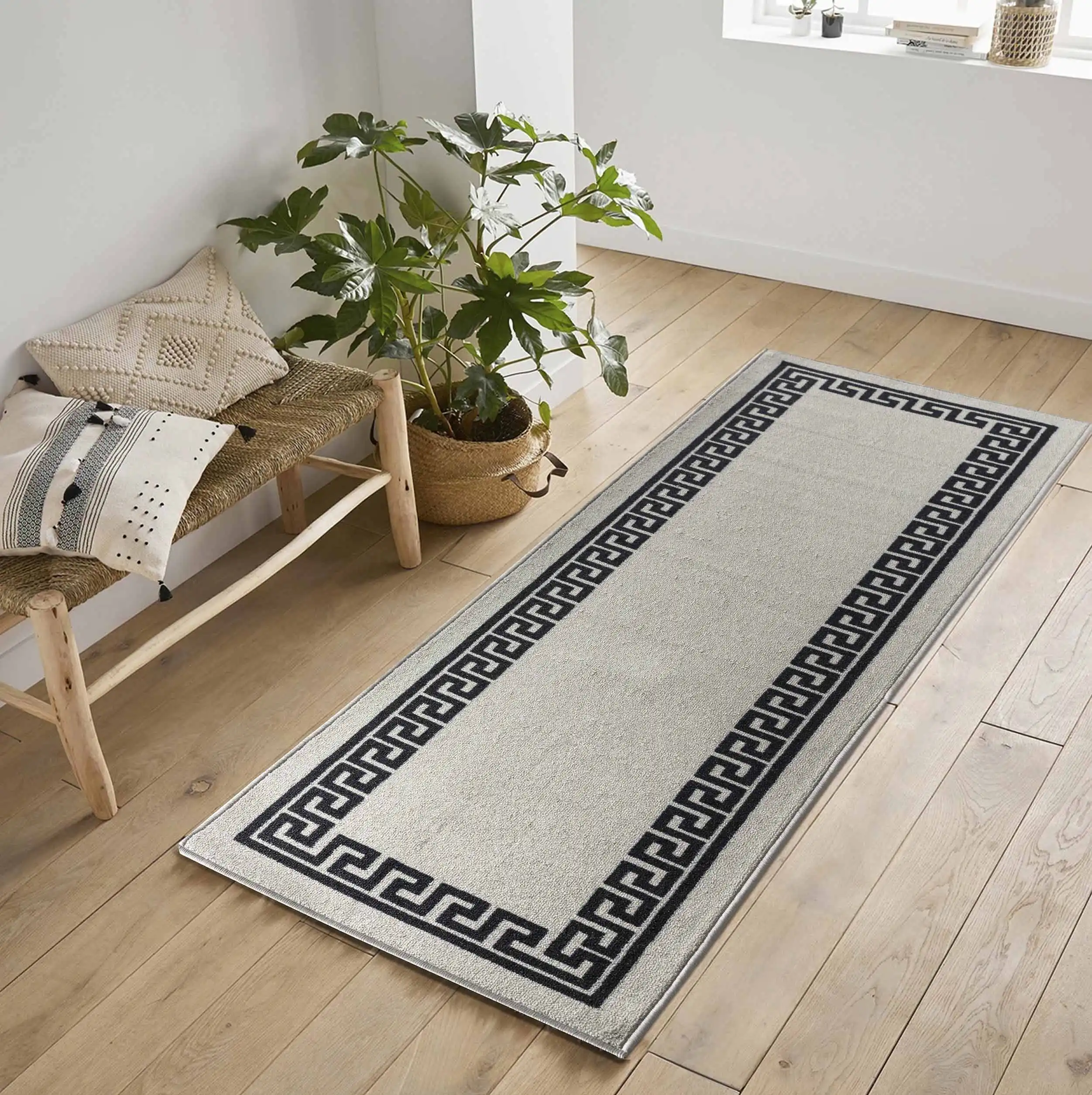 Washable Gel-Back Havana 413 Grey Rug - Image 3