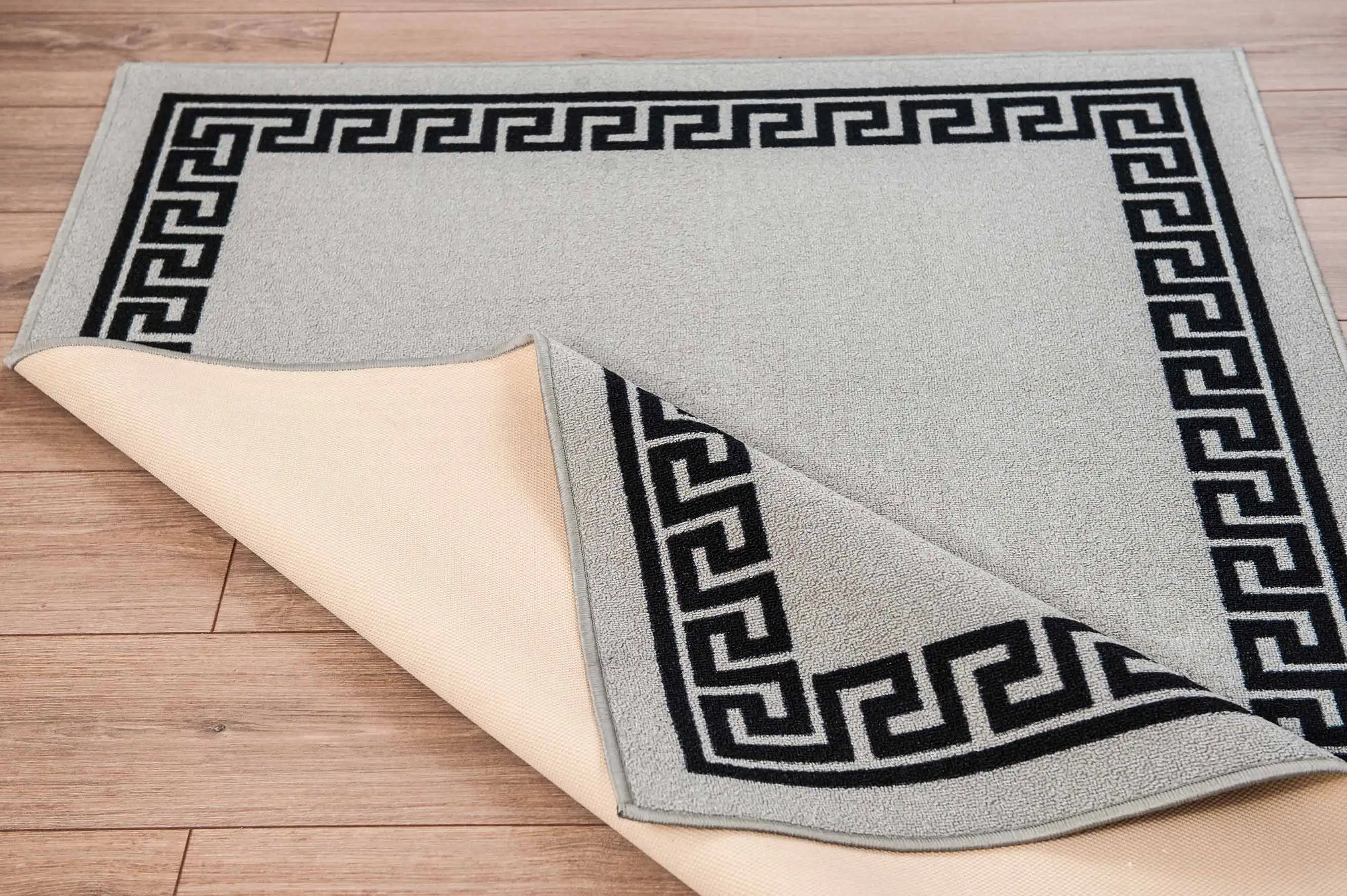 Washable Gel-Back Havana 413 Grey Rug - Image 4