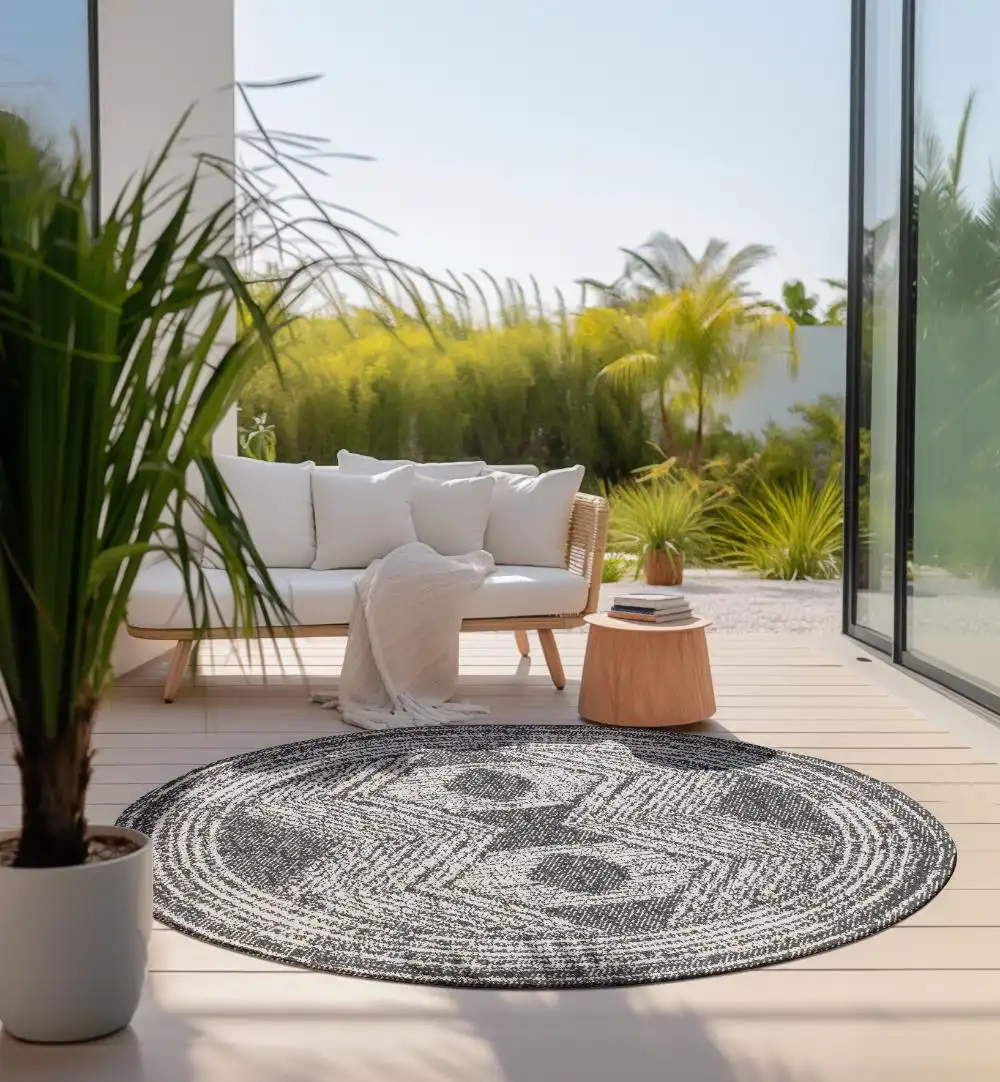 Gemini Reversible 106009 Black Rug - Image 9