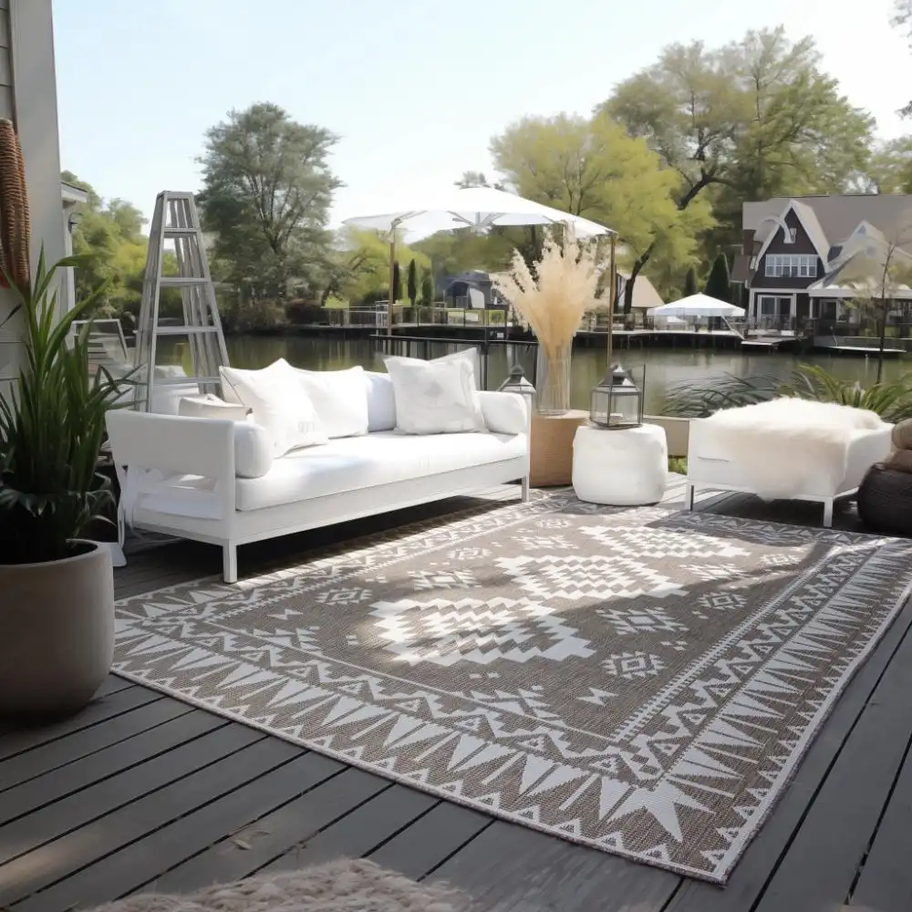 Gemini Reversible 106021 Linen Rug