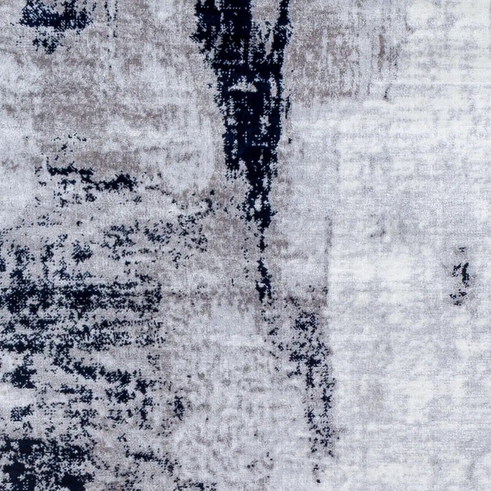 Giulia Abstract Modern Marble Grey Rug - Image 5