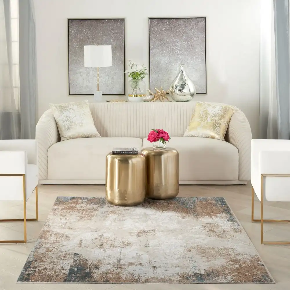 Glitz GLZ06 Taupe Multicolour Rug
