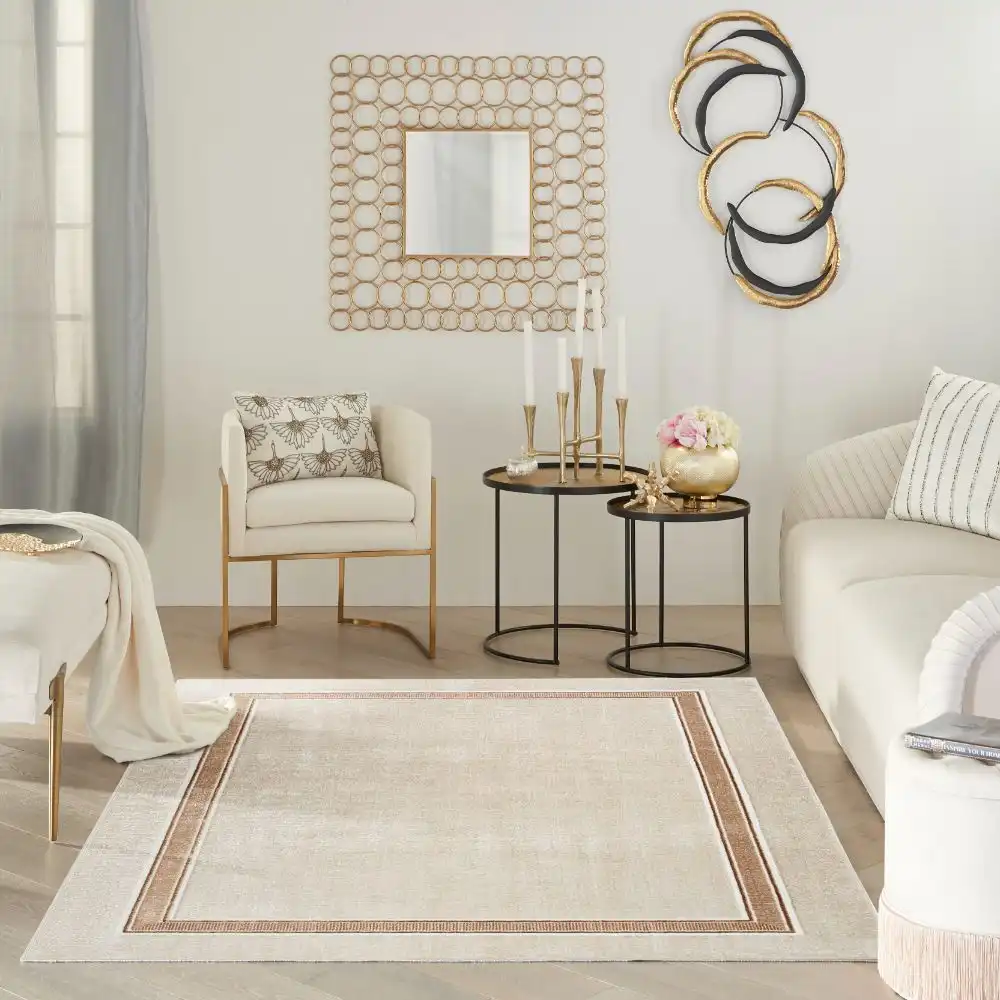 Glitz GLZ08 Ivory Cream Rug