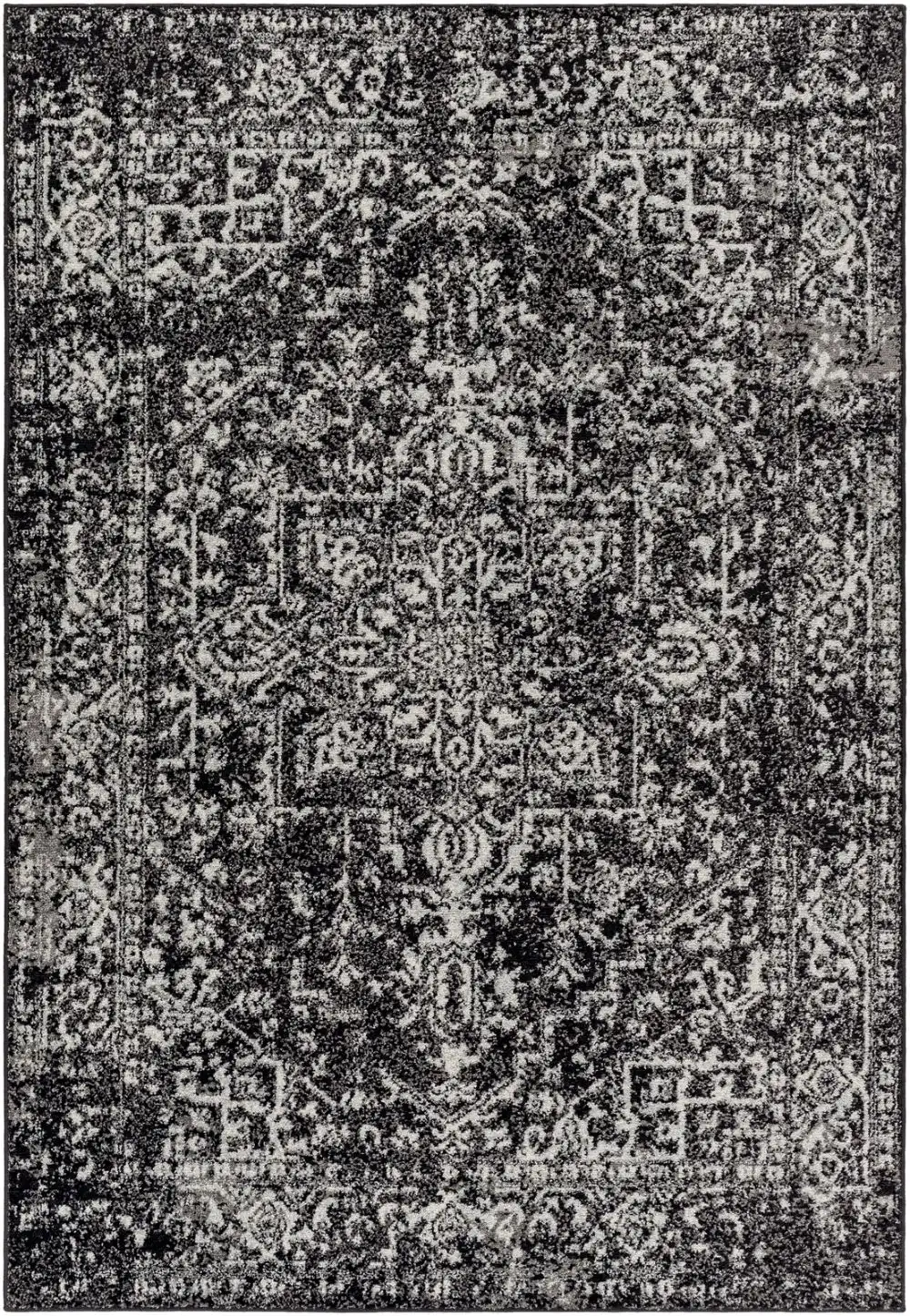Juliette Vintage Oriental Boho Black Rug - Image 4