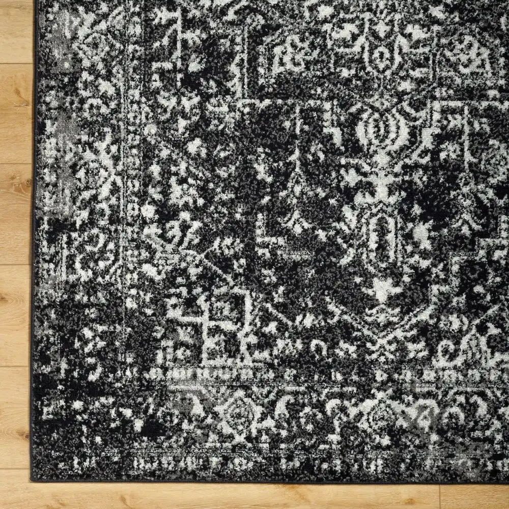 Juliette Vintage Oriental Boho Black Rug - Image 7