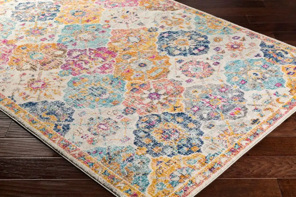 Ines Vintage Oriental Boho Saffron/Burnt Orange Rug - Image 2