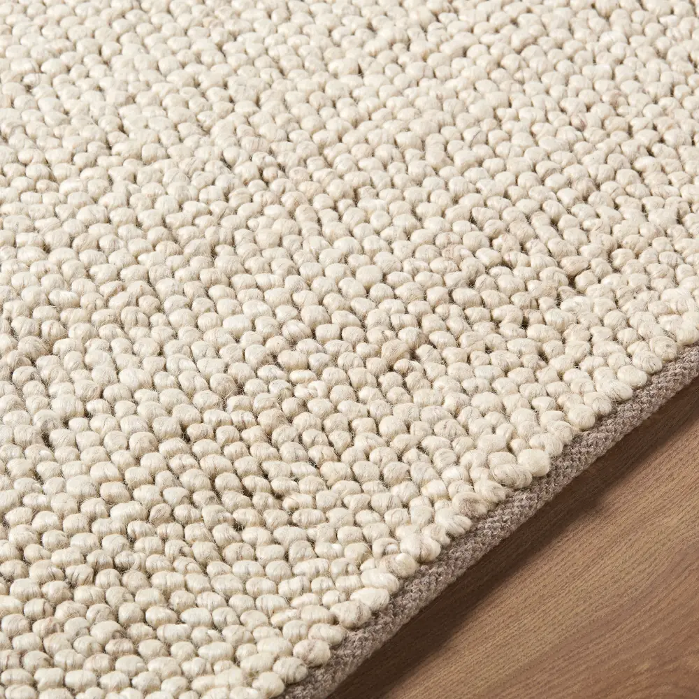 Hazar Hand Woven Ivory Beige Taupe Wool Global Living Dining Bedroom HZA2301 Rug - Image 3