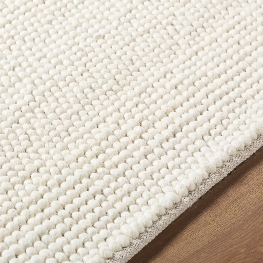 Hazar Hand Woven Ivory Cream Beige Wool Global Living Dining Bedroom HZA2300 Rug - Image 2