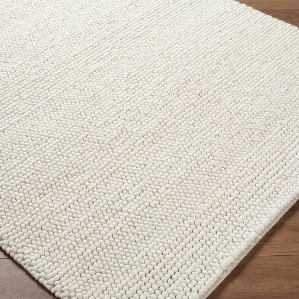 Hazar Hand Woven Ivory Cream Beige Wool Global Living Dining Bedroom HZA2300 Rug - Image 4
