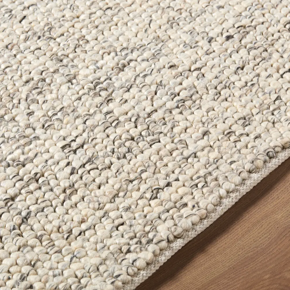Hazar Hand Woven Taupe Charcoal Beige Wool Global Living Dining Bedroom HZA2302 Rug - Image 2