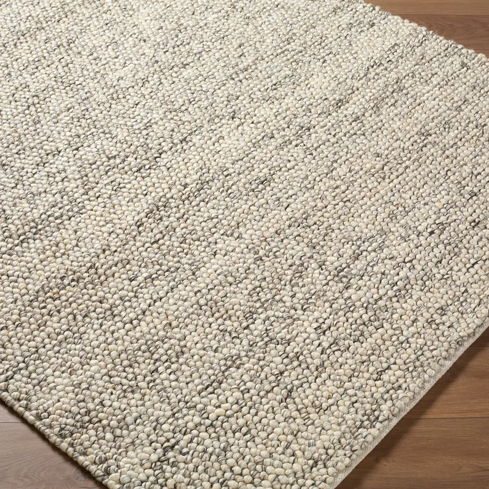 Hazar Hand Woven Taupe Charcoal Beige Wool Global Living Dining Bedroom HZA2302 Rug - Image 4
