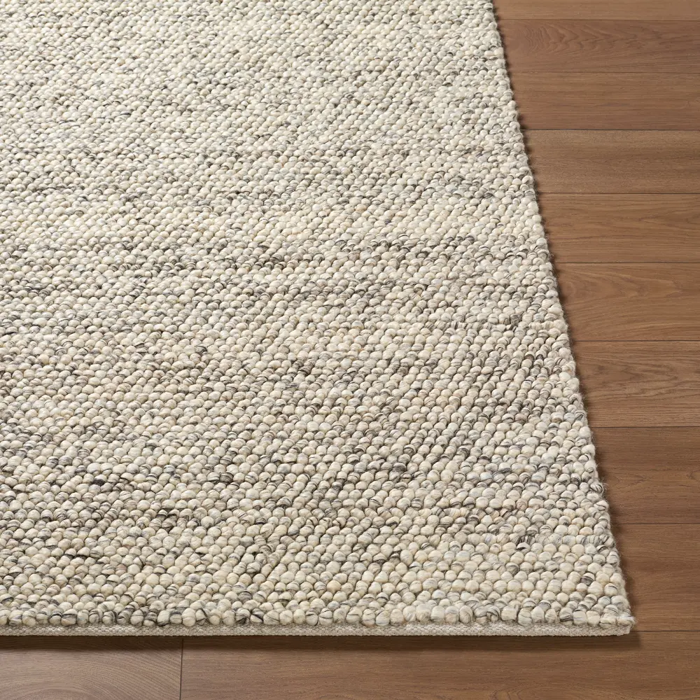 Hazar Hand Woven Taupe Charcoal Beige Wool Global Living Dining Bedroom HZA2302 Rug - Image 6