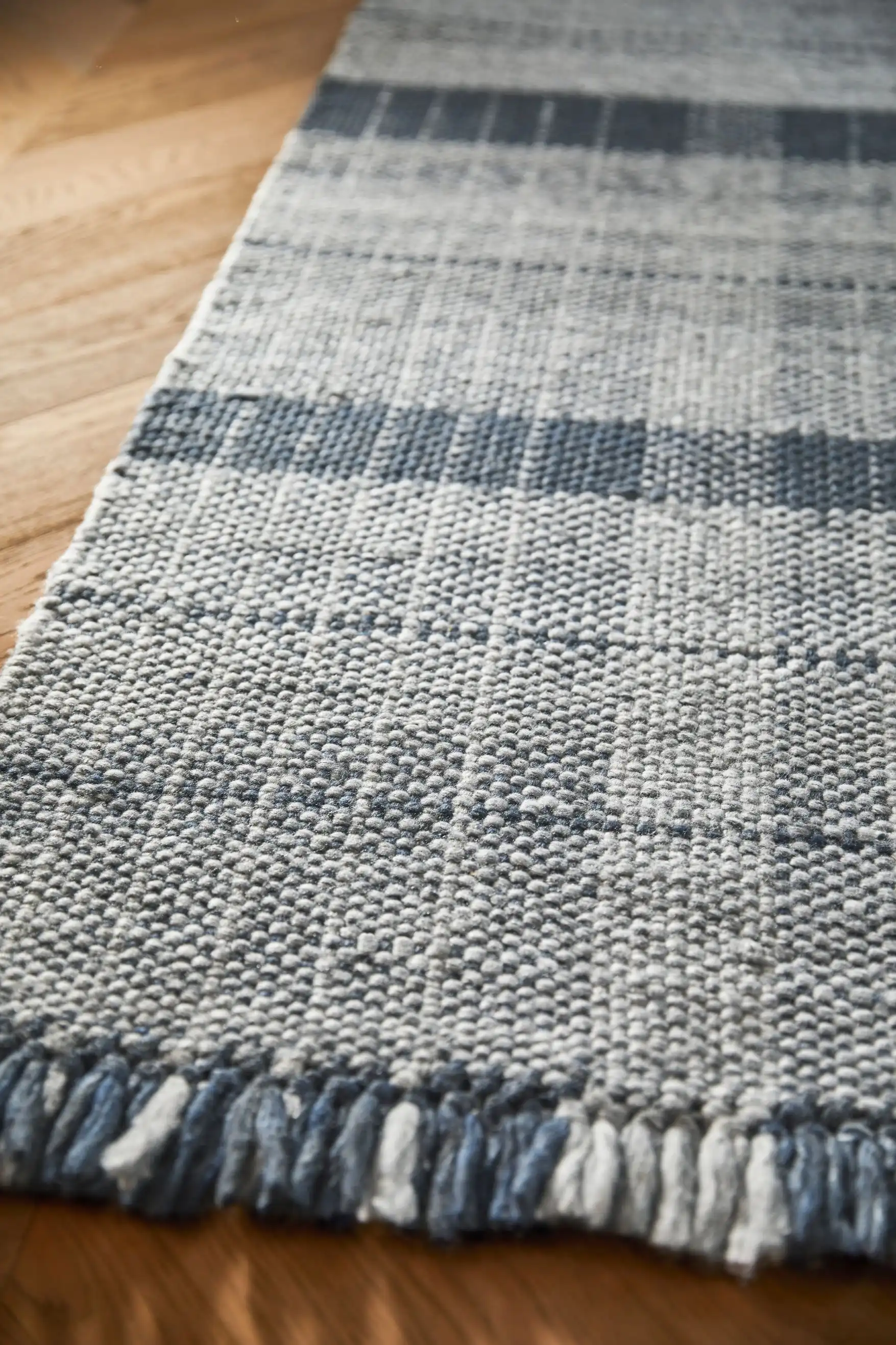Highland Check Navy Rug - Image 2