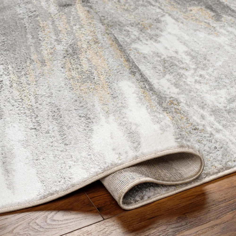 Hila Abstract Modern Marble Charcoal/Off-White Rug - Image 5