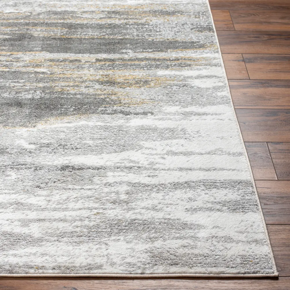 Hila Abstract Modern Marble Charcoal/Off-White Rug - Image 6