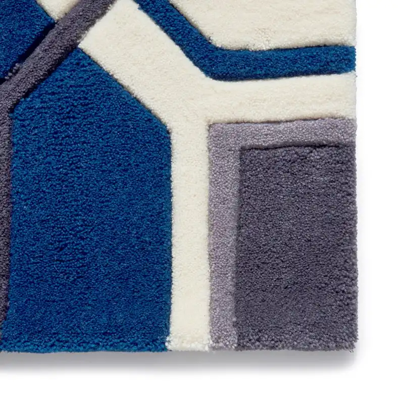 HK 9238 Ivory Navy Rug - Image 2