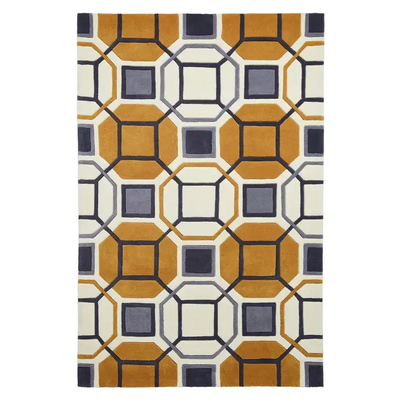 HK 9238 Ivory Yellow Rug - Image 4