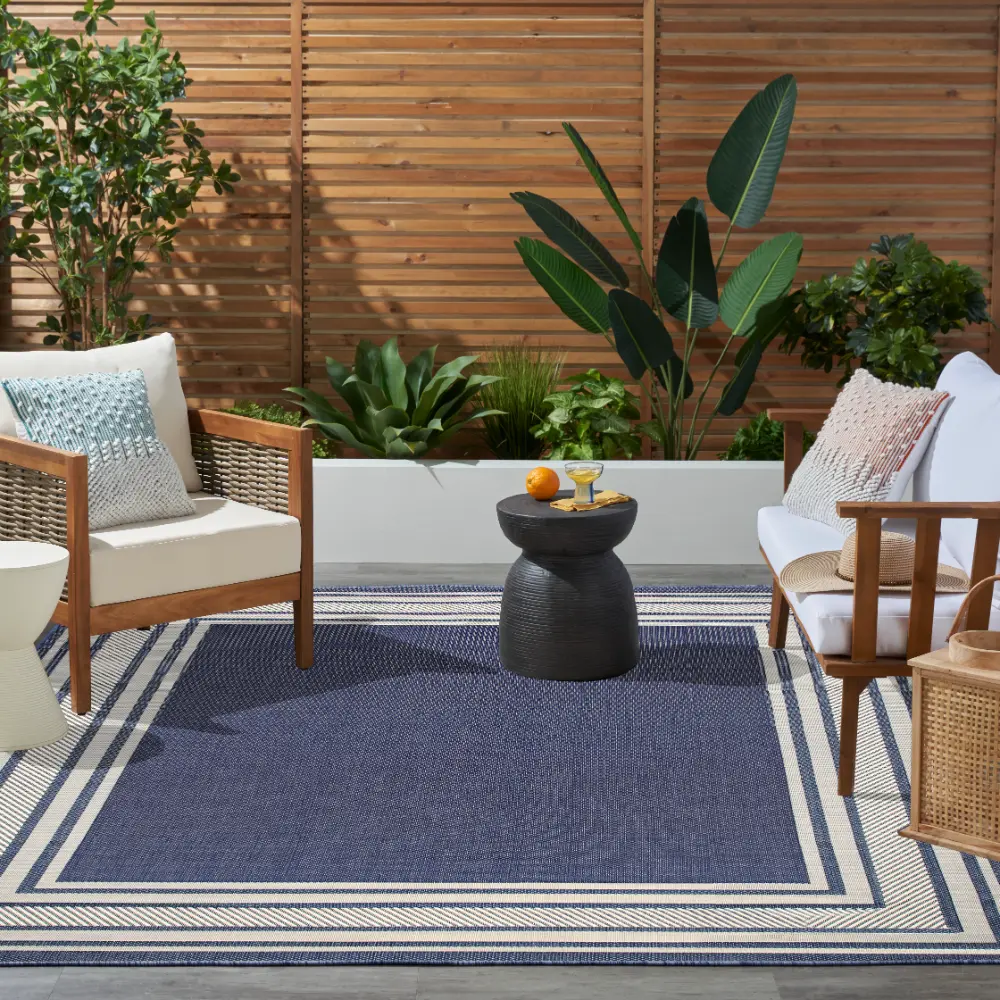 HORIZON INDOOR/OUTDOOR HOZ03 Navy Indoor Outdoor - Image 2