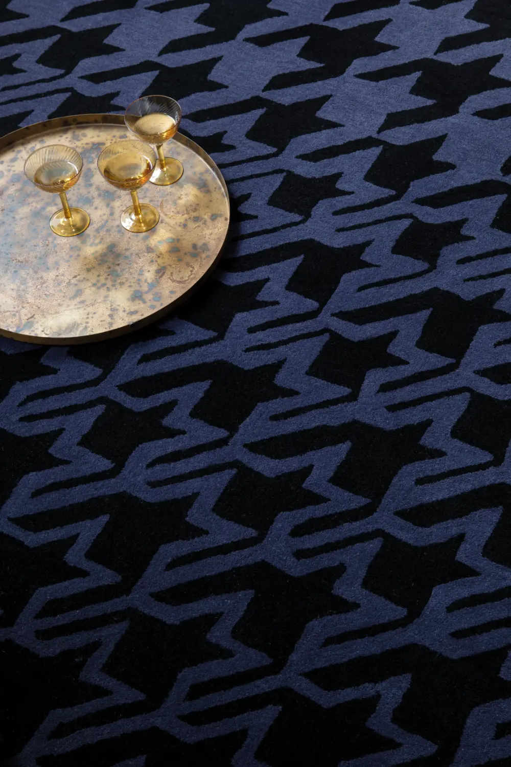 Houndstooth Ted Baker -Dark Blue 162808 Rug