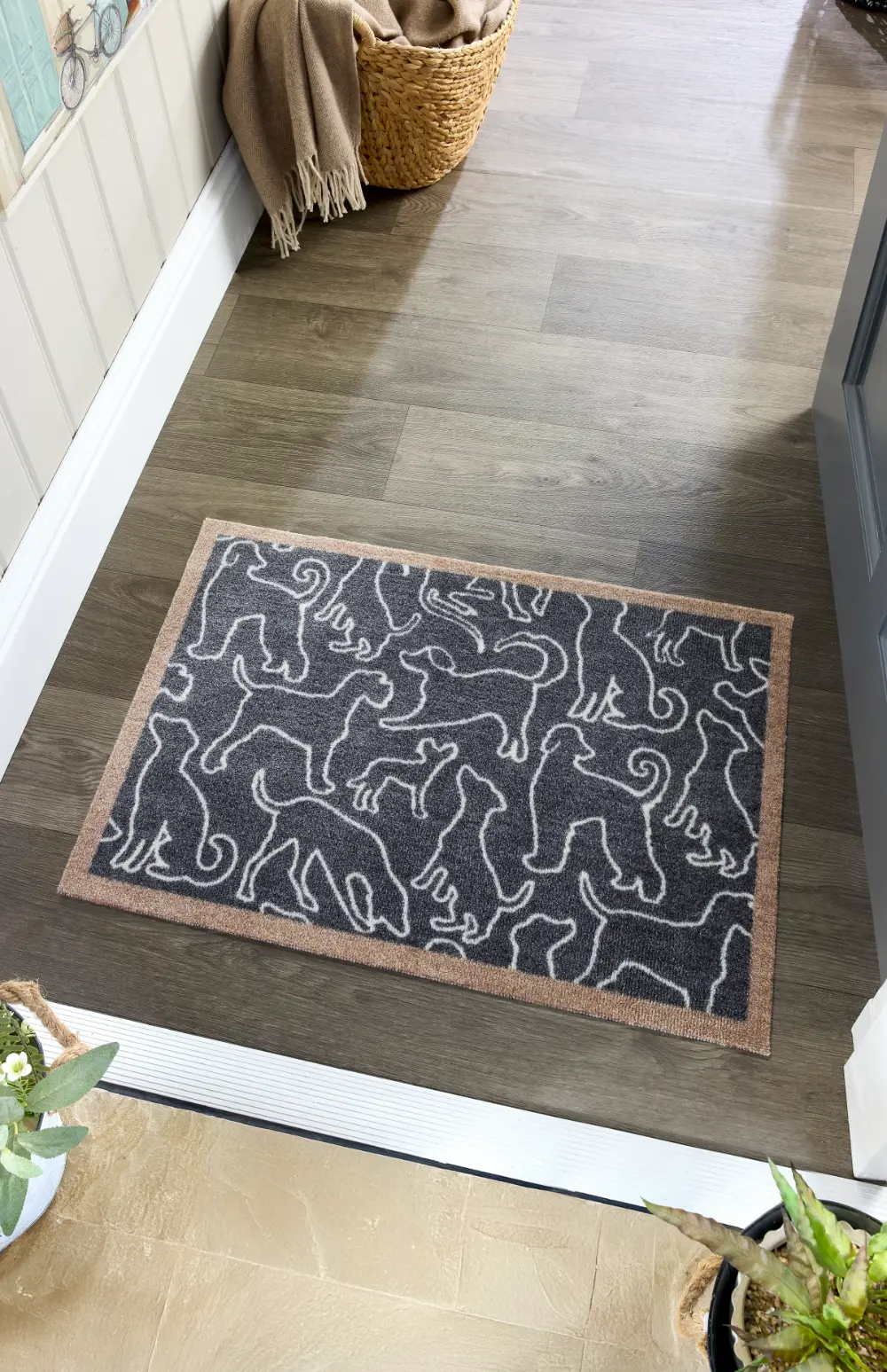 Howler & Scratch Outlined Dogs Grey