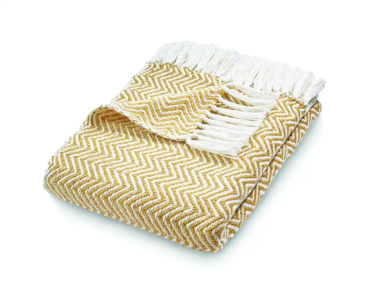Hug Woven Herringbone Gold Rug - Image 2