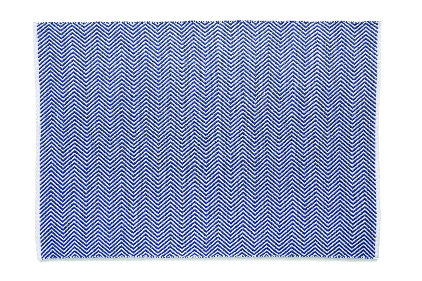 Hug Woven Herringbone Navy Rug - Image 3