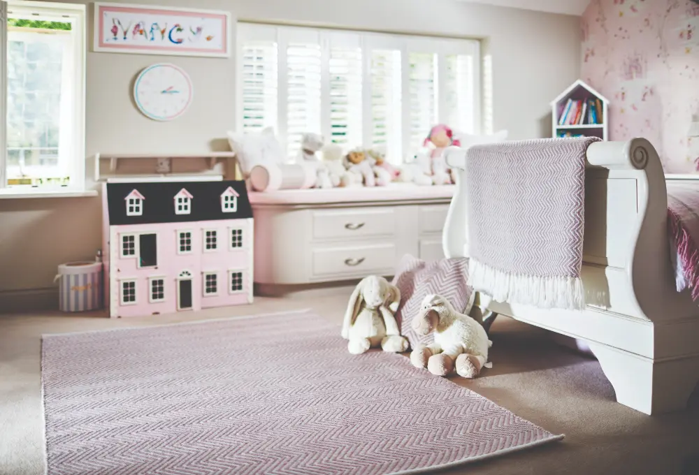 Hug Woven Herringbone Pink Rug - Image 3