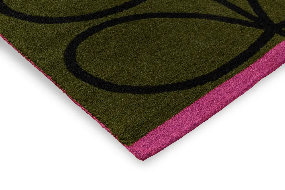 In-Outdoor Orla Kiely Linear Stem Olive outdoor 464407 Rug - Image 5