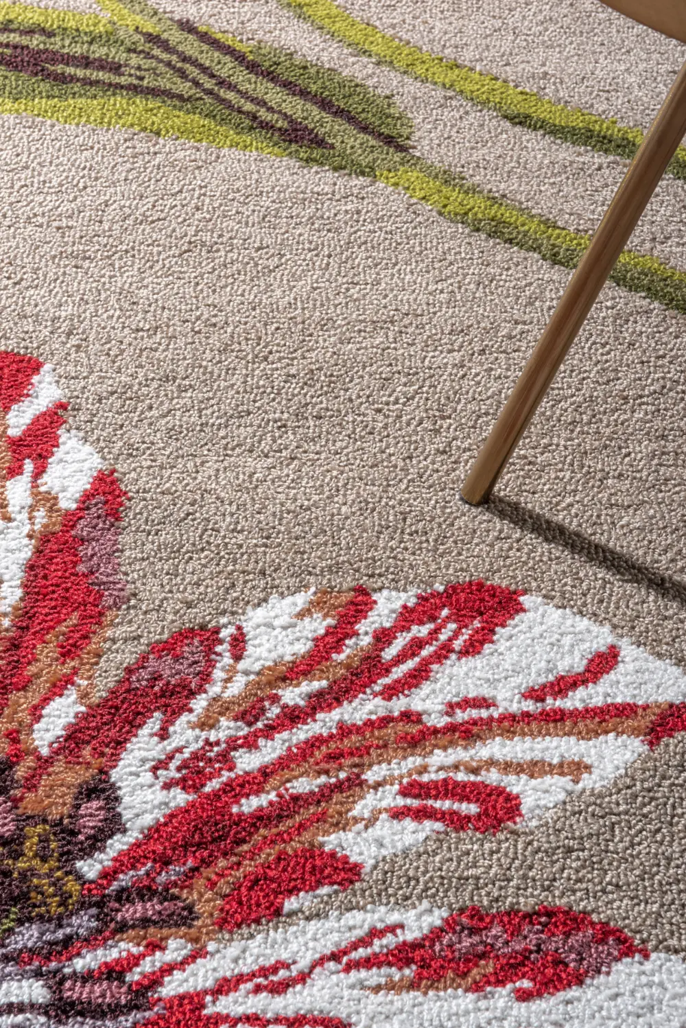 In-Outdoor Ted Baker Botanical Tulip Burgundy outdoor 455610 Rug - Image 3
