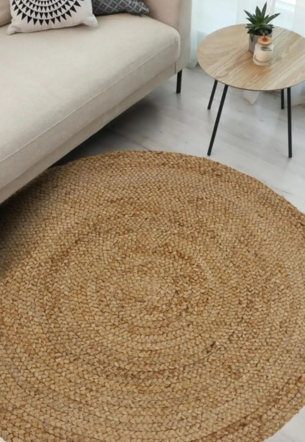Indian Jute Natural Rug - Image 4